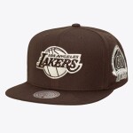 Mitchell & Ness Pánská kšiltovka Los Angeles Lakers NBA Brown and Cream Snapback