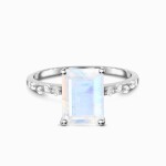 Royal Fashion stříbrný prsten GU-DR8348R-SILVER-MOONSTONE-TOPAZ Velikost: 7 (EU: 54-56)