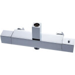 CERANO - Sprchový nástěnný sloup Elma - termostatická sprchová baterie - chrom CER-423607