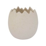 Storefactory Keramický obal na květiny Lyckeby Off-White Ø 12 cm, krémová barva, keramika