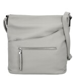Trendy dámská koženková crossbody kabelka Lima, šedá