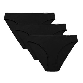 Dámské kalhotky 3 pack 580 black - Atlantic černá M