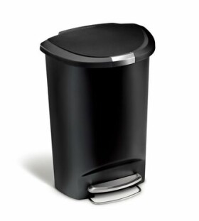 Simplehuman Pedálový odpadkový koš – 50 l / půlkulatý/ plast/ černý (CW1355)