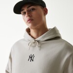 New Era Pánská mikina New York Yankees MLB Small Logo Hoodie Stone Velikost: 2XL