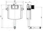 VILLEROY & BOCH - ViConnect Splachovací nádržka pod omítku pro WC Compact, 73 cm, pro zděné stěny 92248300