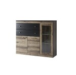 ARTEN (NANO Systems s.r.o.) Komoda JAGGER-2D1W2S (Dub monastery/černá)