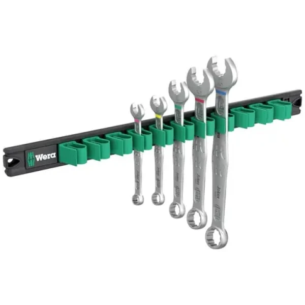 WERA 9641 Magnetická lišta 6003 Joker 2 / Sada otevřených a očkových klíčů / 5 dílný (05020234001)