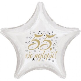 55. narozeniny balónek hvězda Balonky.cz 55. narozeniny balónek hvězda Balonky.cz