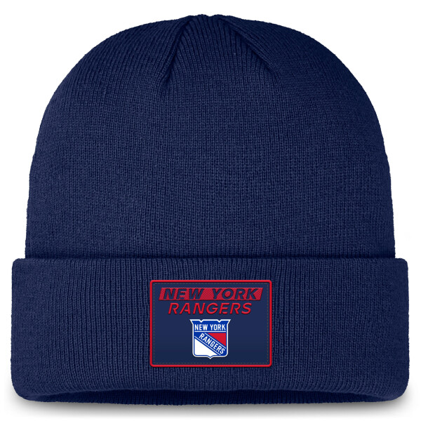 Fanatics Pánská zimní čepice New York Rangers NHL Authentic Pro Rink Prime Cuffed Beanie