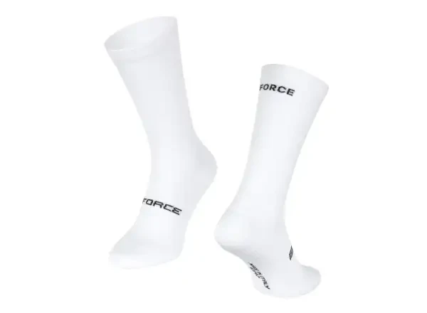 Force Verdone cyklistické ponožky bílá vel. L-XL (43-47)