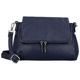 Stylová dámská koženková crossbody kabelka Kornelia, tmavě modrá