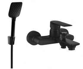 MEXEN - R62 Royo vanová baterie se sprchou set, černá 7223R62-70