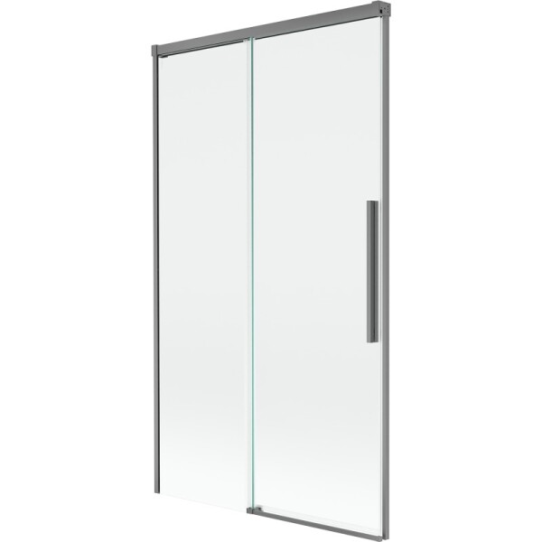 MEXEN/S - Rox vanová zástěna 2-křídlová posuvná 100 x 150, transparent, grafit metal 8C9-100-001-95-00