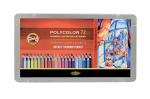 Koh-i-noor pastelky umělecké POLYCOLOR kreslířská sada 72 ks v plechové krabičce