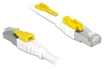 Delock Secure bílá / Síťový kabel RJ45 / Cat.6A S/FTP / 1 m (85331)