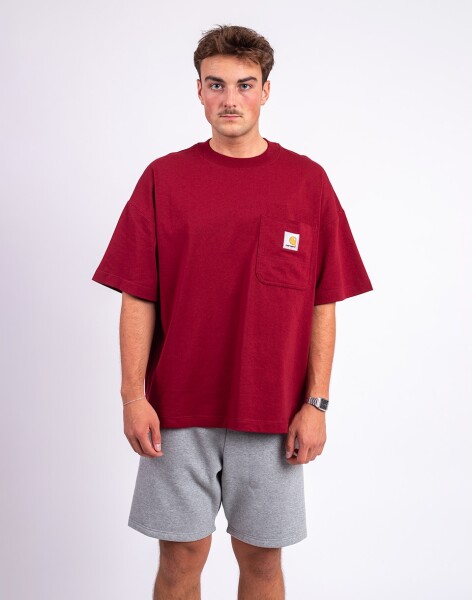 Tričko Carhartt WIP S/S Work Pocket T-Shirt Scarlet