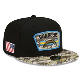 New Era Pánská kšiltovka Los Angeles Chargers NFL 2021 On-Field Salute to Service 59FIFTY Fitted Velikost: 7 1/4