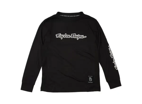 Troy Lee Designs Skyline Ride Tee dětský dres dlouhý rukáv Signature Black