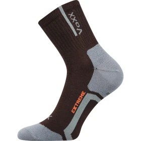 VOXX Ponožky sportovní slabé JOSEF se stříbrem HNĚDÉ 39-42 101305