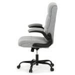 Kancelářské křeslo, houpací mechanismus, šedá látka, KA-K3104 GREY