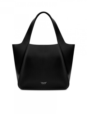 Trendy dámská koženková kabelka na rameno Calyste Middle Black, černá