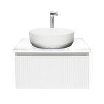 Koupelnová skříňka s umyvadlem a baterií SAT Evolution 58x30x44,8 cm bílá mat SATEVO60WMDBUB SATEVO60WMDBUB