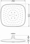 MEXEN/S - Uno DR33 sprchová sestava podomítková, chrom 71435DR33-00