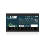 EVOLVEO P1200, zdroj 1200W, 80+ PLATINUM, ATX 3.1, aPFC, 140 mm ventilátor, plně modulární, 3 roky záruka, černý