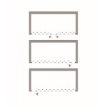 FORTE - Sprchová zástěna FLEX - MARTE NEW - Rozměr A - 120 - 150, Rozměr C - 185, Typ otevírání - Zavírání na stranu OLBBXF124001