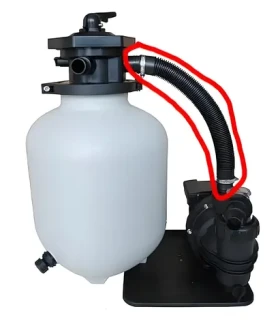 Propojovací hadice k filtraci Prostar Profi 8 / Propojovací hadice / 58 cm (7272)