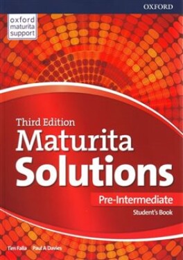 Maturita Solutions 3rd Edition Pre-Intermediate Student's Book Edition