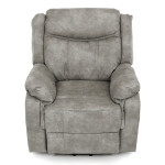 Polohovací křeslo, elektrické zabudované ovládání, šedá, látka vintage, TV-Q8668 GREY3