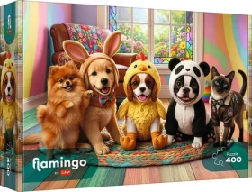 TREFL Puzzle Flamingo: Kostýmy pro štěňátka
