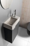 SAPHO - LATUS X umyvadlová skříňka 39,4x50x22cm, antracit matný LT110-3434