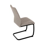 Jídelní židle, hnědá, látka, DCL-438 BR2