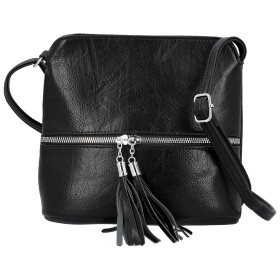 Stylová dámská koženková crossbody Kira, černá