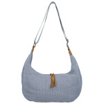 Trendy textilní dámská kabelka na rameno Ester, modrá