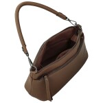 Stylová dámská koženková kabelka na rameno Trixi, coffee