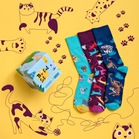 Banánové ponožky Sada ponožek The Cat Set