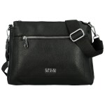 Stylová dámská koženková crossbody kabelka Verrona new, černá