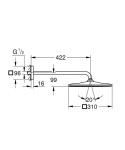GROHE - Rainshower Mono Cube Hlavová sprcha 31x31 cm, Warm Sunset 26564DA0