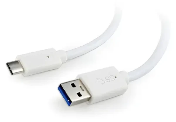 Kabel USB-C (M) - USB-C (M) 0,5 m bílá / Kabel / USB 3.0 (CCP-USB3-AMCM-W-0.5M)