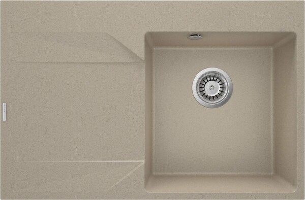 DEANTE - Evora pískový granitový dřez, 1-bowl s odkapávací plochou - vlevo ZQJ_711L