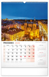 Nástěnný kalendář 2026 NOTIQUE - Praha, 33 x 46 cm