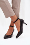 Dámské lodičky s páskem 2752 černé - Sweet Shoes 39