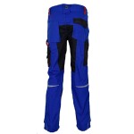 Montérkové kalhoty 20312 do pasu reflexní doplňky královská modrá/černá Workwear