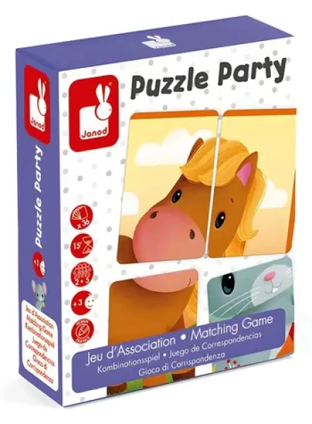 JANOD Karetní hra Párty puzzle