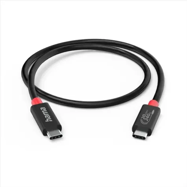 Hama USB-C kabel USB4 černá / 2 m / 20 Gb/s / 240 W (200788)