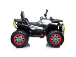 Mamido Dětská elektrická čtyřkolka 4x4 bílo-žlutá
