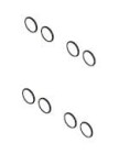 Náhradní díl krytky pantů SAT černá NDSATSK6C NDSATSK6C